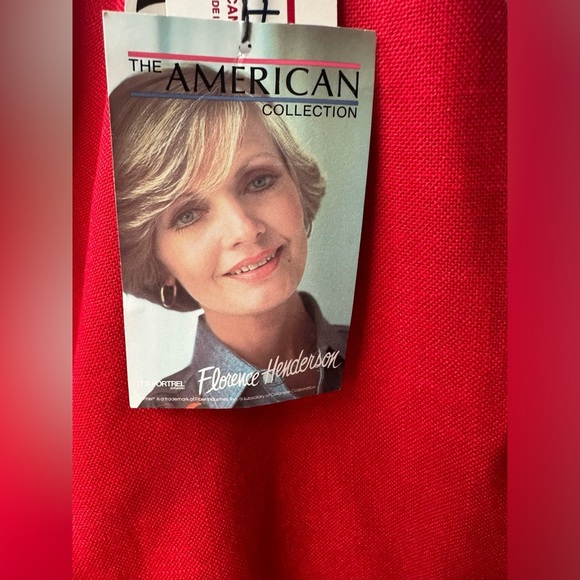 Vintage Florence Henderson The American Collection Dead stock Bright Red Skirt - Picture 4 of 10